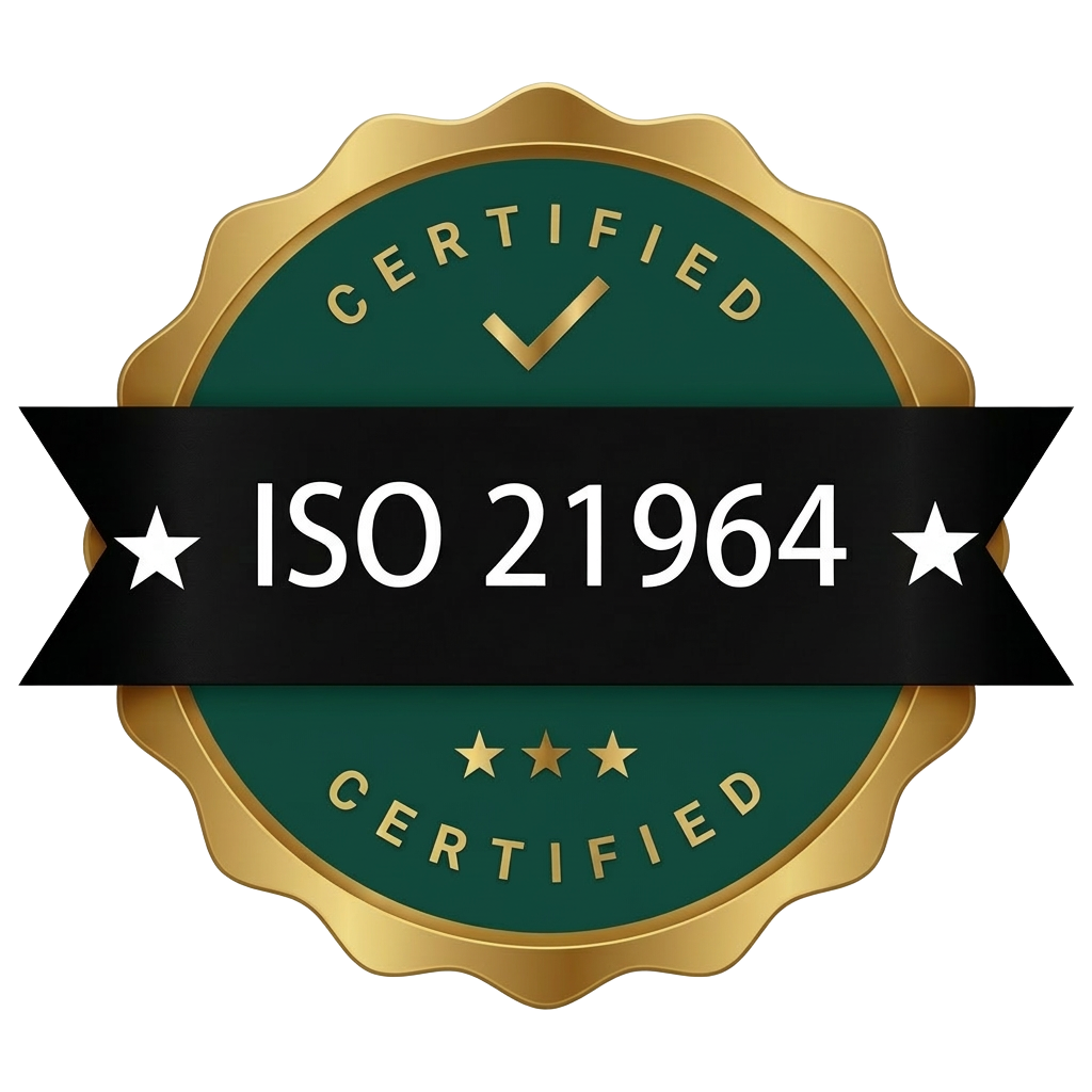 ISO 21964 certified — Secure Destruction